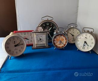 lotto di 7 sveglie vintage kienzle Peter junghans 