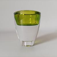 Porta candela vintage in vetro 