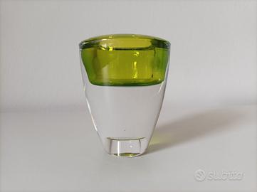 Porta candela vintage in vetro 