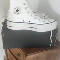 Converse Chuck Taylor All Star platform bianche
