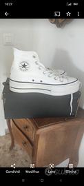 Converse Chuck Taylor All Star platform bianche