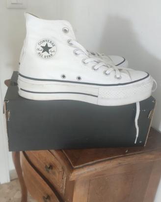 Converse Chuck Taylor All Star platform bianche