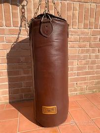 Sacco da boxe vintage BOXITALIA in vera pelle