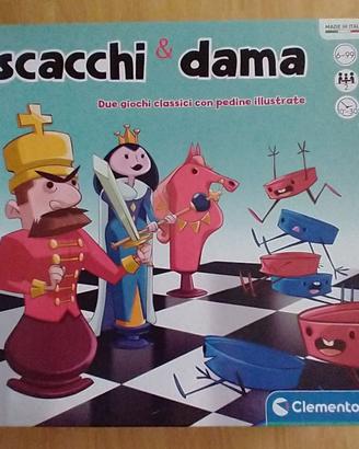 Gioco da tavolo dama e schacchi Clementoni