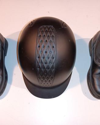 Casco da equitazione Fouganza taglia 54+Stivaletto