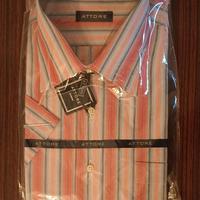 camicia uomo a righe manica corta tg 16_1/2 - 42.