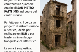 Casa a 1 euro quartiere Arabite di S. Piero Patti