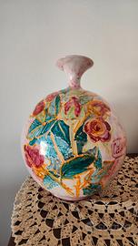 Vaso ceramica di Vietri sul mare dipinta a mano