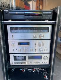Impianto stereo hi fi Pioneer anni 70 vintage