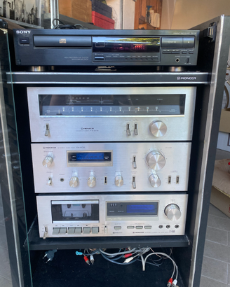 Impianto stereo hi fi Pioneer anni 70 vintage
