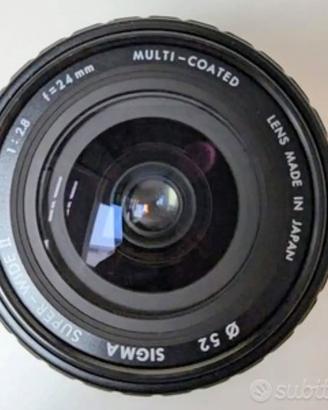 Grandangolo Sigma Super Wide 24mm f2.8 Olympus 