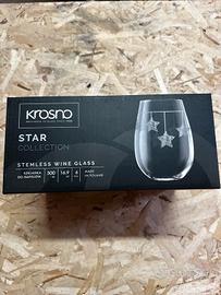 confezione di 6 bicchieri da vino senza stelo (ste