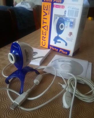 webcam Creative vintage con microfono 