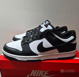 Nike Dunk Low Nere e Bianche 38 Nuove