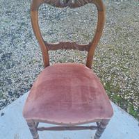 Sedie con seduta in velluto