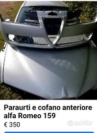  Paraurti e cofano anteriore alfa romeo 159
