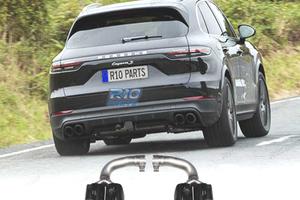 TERMINALI SCARICO PORSCHE CAYENNE 17- LOOK S NERO