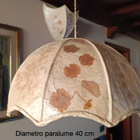 Lampade artigianali in carta di riso