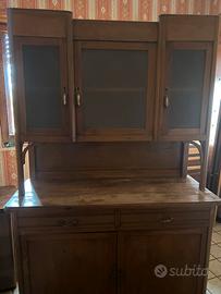 Credenza Italiana in noce americana - anni 1920/30