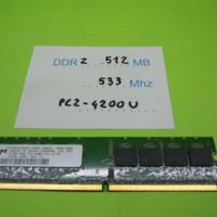 Modulo RAM DDR2 512 Mbyte PC2-4200 533 MHz, PC2