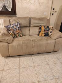 Divano poltrone sofà 2 posti con relax 