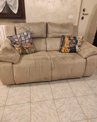 Divano poltrone sofà 2 posti con relax 