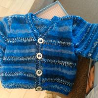 completo cardigan e scarpette neonato