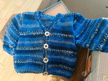 completo cardigan e scarpette neonato