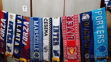 lotto sciarpe calcio 10 pezzi