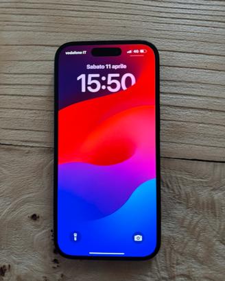 IPhone 15 nero 128gb batteria 100%
