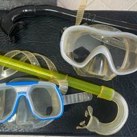 2 Maschera da sub con boccaglio