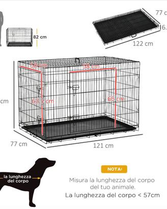 gabbia per cani di taglia medio grande