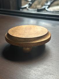 Appoggia vaso in legno dorato