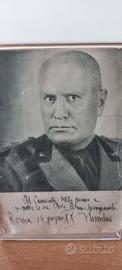 Cartolina propaganda elettorale Mussolini