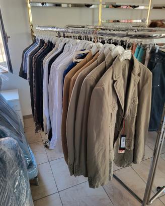 stock vestiti Uomo Armani, Lee, Stefanel