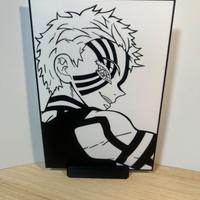 Quadretto Demon Slayer - Akaza