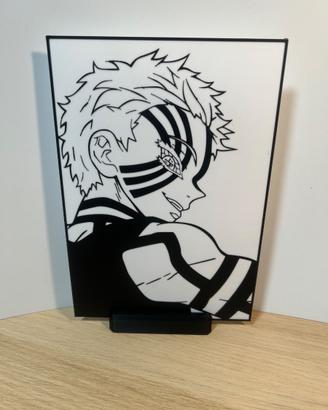 Quadretto Demon Slayer - Akaza