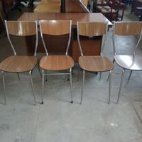 Lotto di 4 Sedie Vintage Modernariato 
