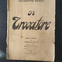 spartito musicale il trovatore opera completa 