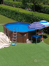 Piscina ovale fuori terra