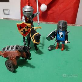 Playmobil squadra cavalieri con cannone