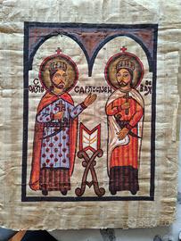 Icone sacre su papiro