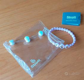 BRACCIALETTO IN SILICONE CON STRASS STROILI
