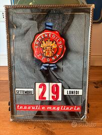 Calendario perpetuo Zegna pubblicitario vintage