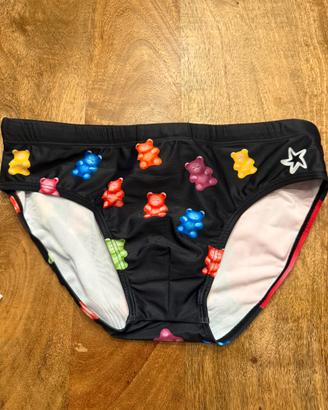 Costume da bagno uomo Taglia L  Nero con orsetti