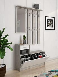 Mobile ingresso (scarpiera e appendiabiti)