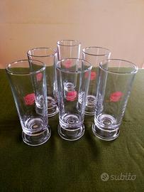 bicchieri vintage pubblicitari 