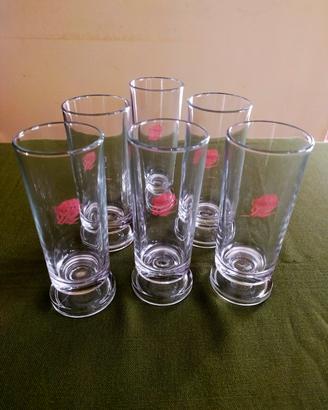 bicchieri vintage pubblicitari 