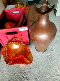 Vasi e vari articoli in rame 