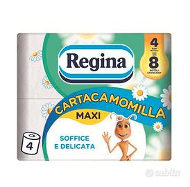 120 rotoli carta igienica Regina alla camomilla 
